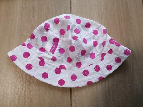 Tenký letný bodkovaný bavlnený klobúčik,, repal,<50