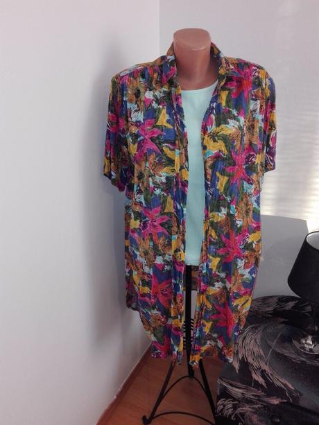 Predĺžená blúzka-kardigan, xl