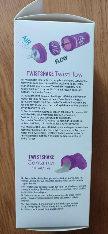 Antikoliková fľaša twistshake, twistshake