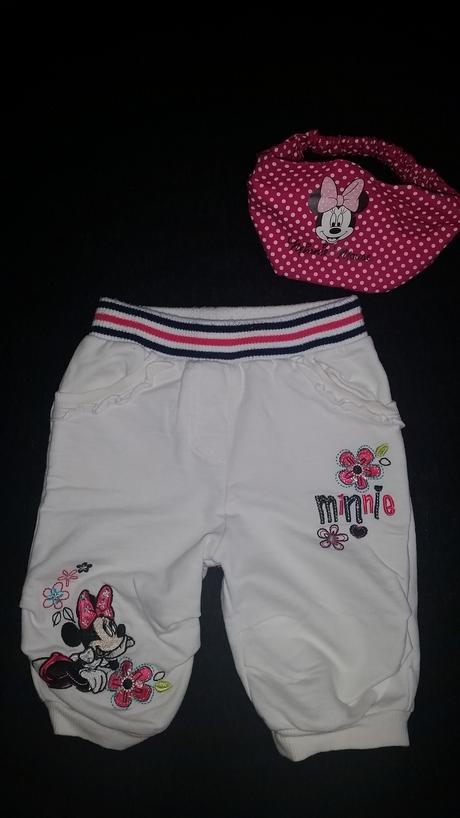 Trištvrtáky minnie+ čelenka, disney,80