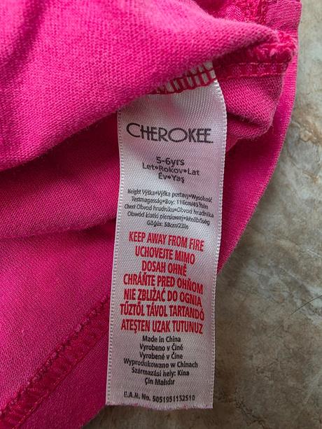 Ružove tricko s motyľmi 116, cherokee,116