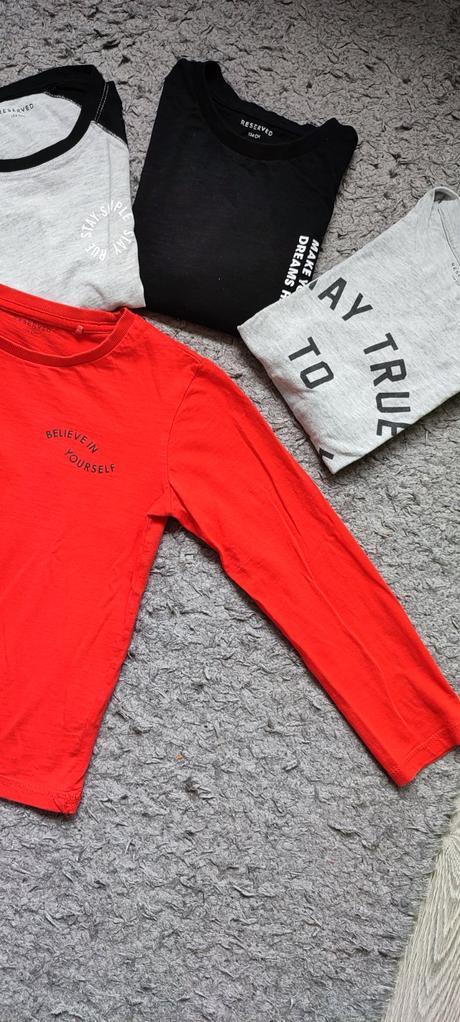 3x tričko reserved, reserved,134