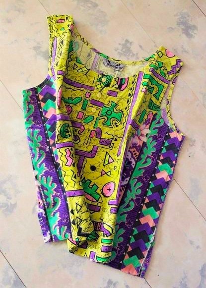 Plátenný crop top č m/l, l