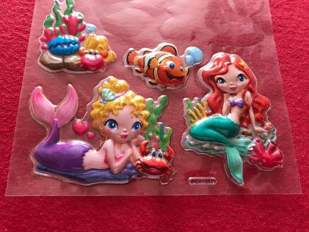 Plastove nalepky 4 ks, 