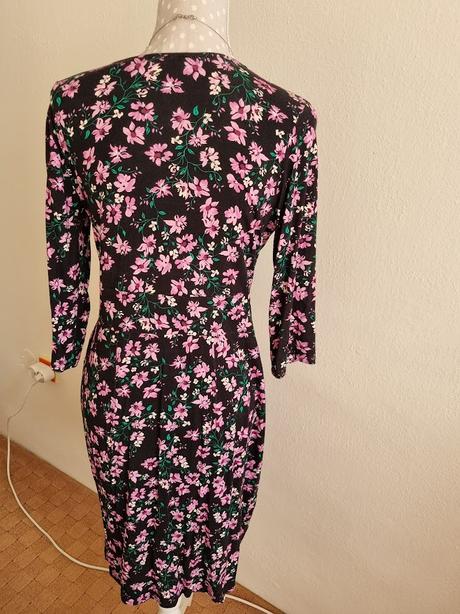 Čierno-ružové elastické šaty orsay 40, orsay,40