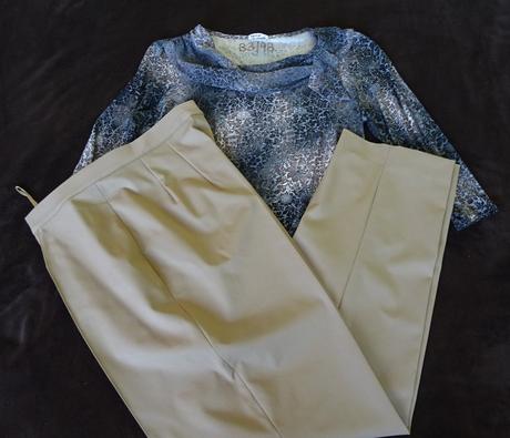 Dámske nohavice veľ.xl, madeleine + top bemar, xl