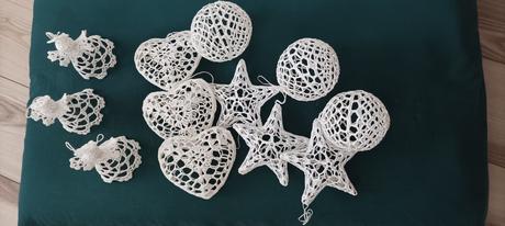 Vianočné ozdoby háčkované,