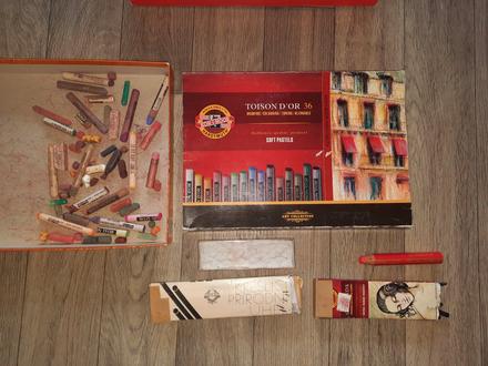 Koh-i-noor výtvarná umenie suchý pastel rudka 2,