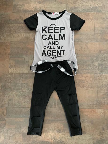 Tricko s leginami keep calm, 116