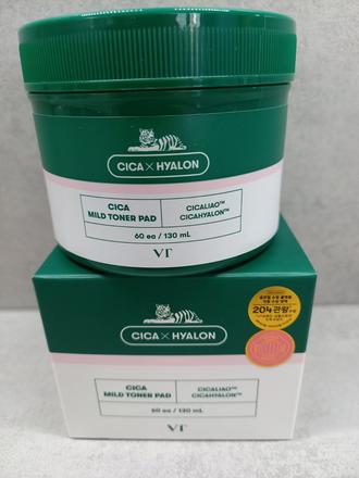 Vt - cica mild toner pad - 60 ks,