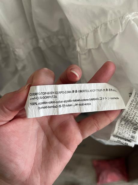 Biele šaty s madeira golierom, zara,s