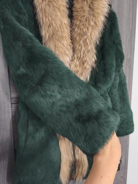 Luxusny kozusok zo zajaca + myval, m