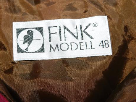Fink modell pekne vintage šaty, 48