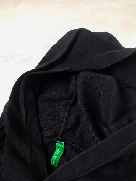 Bavlnená mikina l/xl, benetton,l