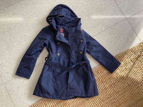 Tmavomodrý trenchcoat 122/128, tchibo,128