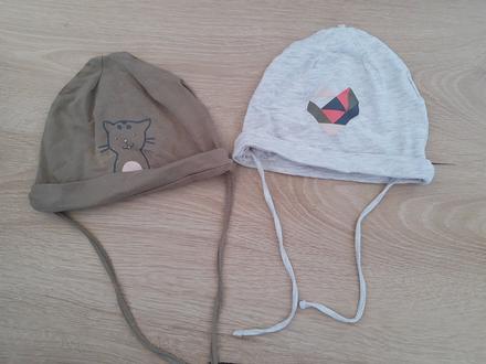 Tenké čiapky so šnúrkami 2ks, lupilu,86