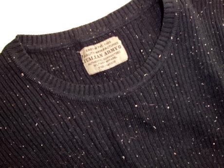 Italian army čierny s nitkami, m