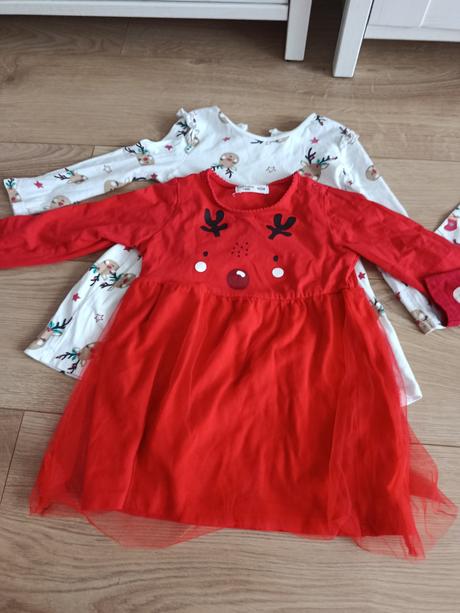 Vianočné šatky 92 v super stave, pepco,92
