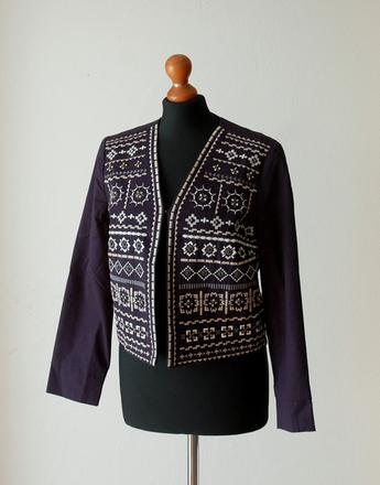 Vyšívané sako v etno štýle, timeout,s