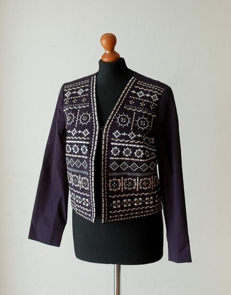 Vyšívané sako v etno štýle, timeout,s