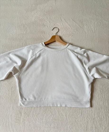 Biela cropped mikina, fishbone,s