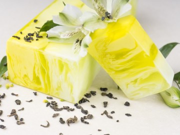 Mydlo - zelený čaj,
