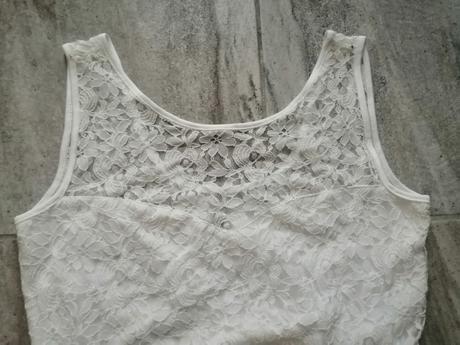Maslovobiele čipkované šaty, vm, m