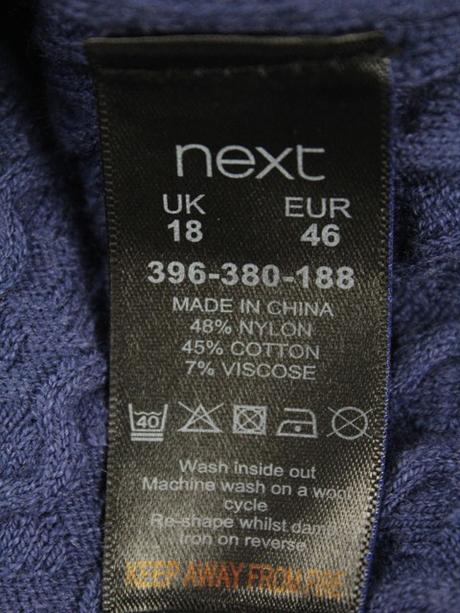 -štrukturovaný pulóver next veľ. 46, next,l