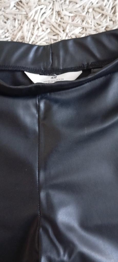 Kožené nohavice, h&m,152