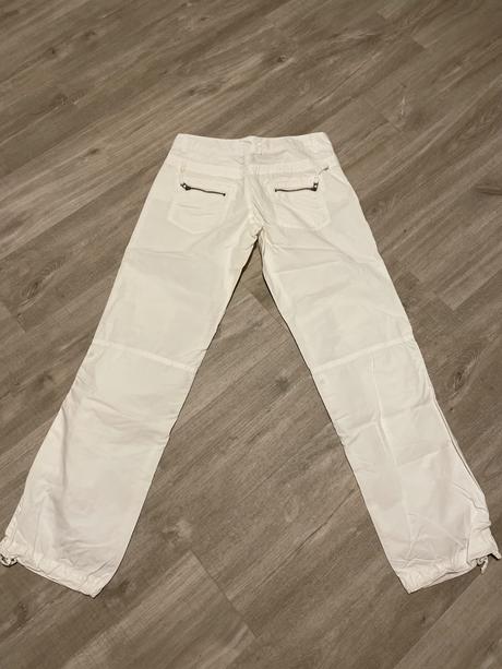 Biele letné tenké nohavice, terranova,s