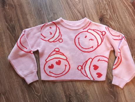 Žakárový svetrík so smailikmi, h&m,134