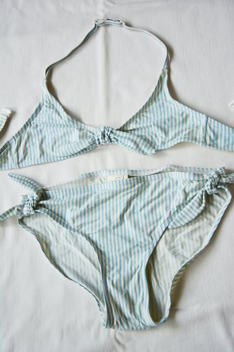 Pásikové dvojdielne plavky, lindex,134