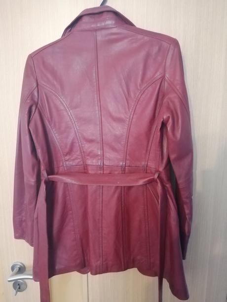 Kožený dámsky kabát l, l