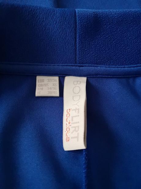 Nové modré biznis šaty bodyflirt, bonprix,s