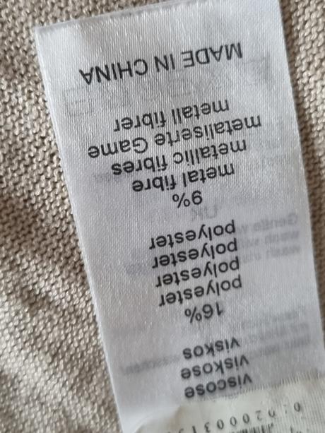 Krémové trblietavé bolerko m, m