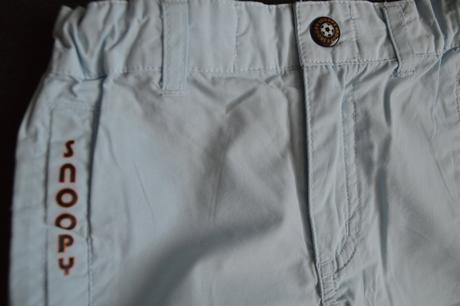 Tenké roll-up nohavice snoopy, h&m,68
