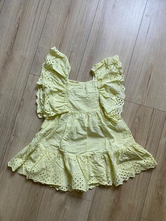 Krasne zlte saty s madeirou zn. zara, zara,116
