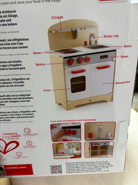 Hape - drevena biela kuchynka,