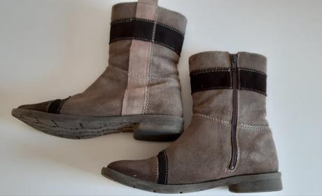 Kozene cizmicky, malo nosene, baťa,36