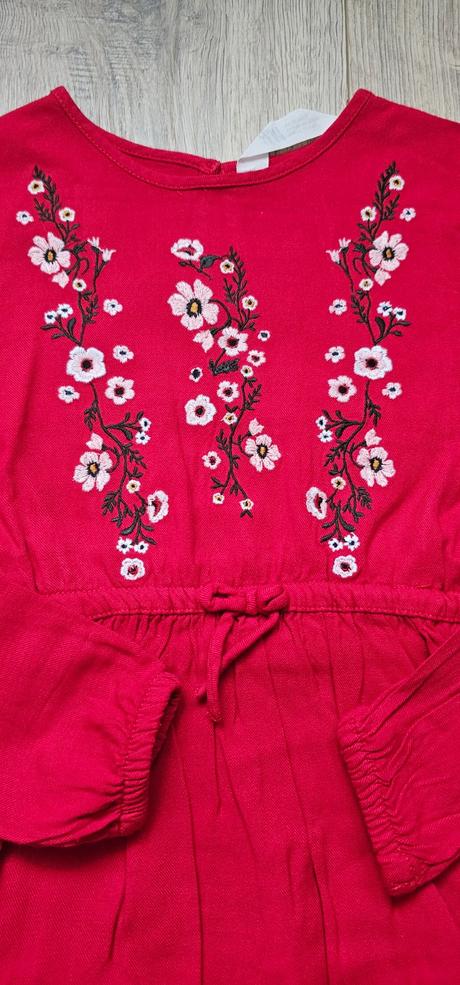 Šaty s výšivkou, h&m,110