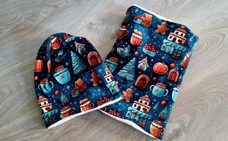 Zimna zateplena ciapka a nakrcnik, 110