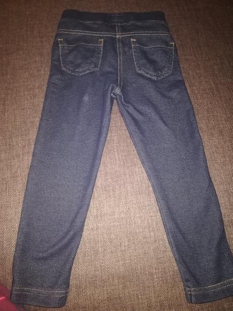 Legíny / tepláčky  (riflovy vzhľad) na 2-3r., f&f,86