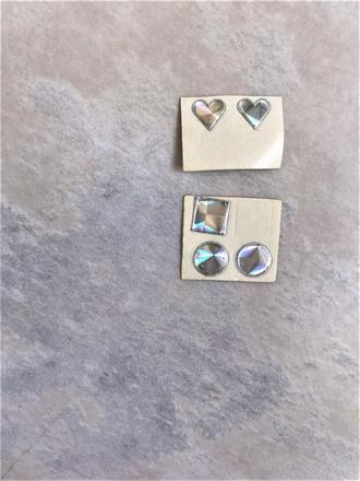 Samomolepiace trblietavé náušnice, 