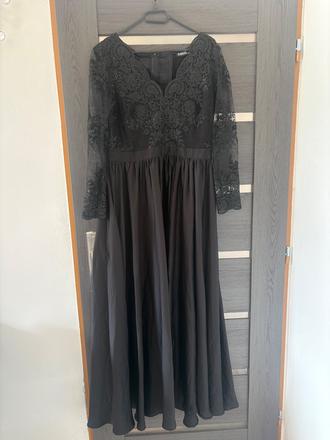 Čierne šaty aj v m, xxl