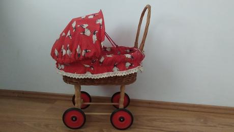 Retro prútený kočík, 