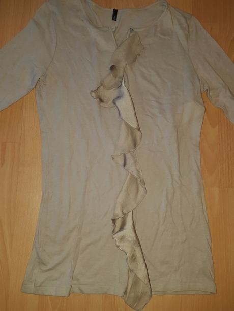 Bezovy top s volanom, benetton,38