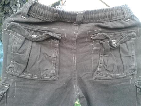 164 - hnede nohavice teplejšie s pošt., 164