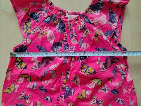 Blúzka motýle, h&m,122