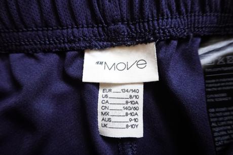 Kraťasky h&m move 134/140, h&m,134