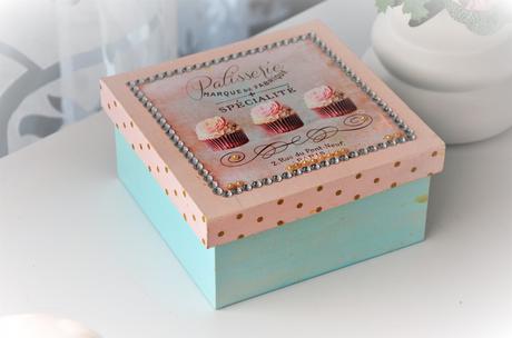 Drevená krabička muffin,